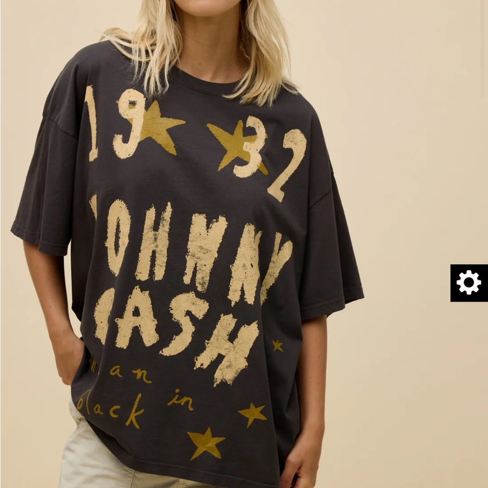 Daydreamer Johnny Cash Doodle OS Tee